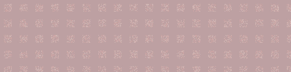 Abstract Color Halftone Dots generative art background illustration