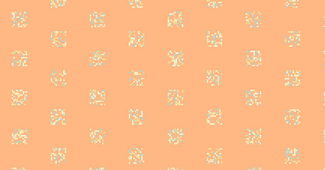 Abstract Color Halftone Dots generative art background illustration