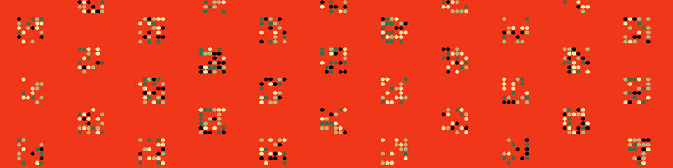 Abstract Color Halftone Dots generative art background illustration