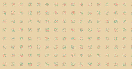 Abstract Color Halftone Dots generative art background illustration