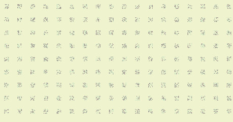 Abstract Color Halftone Dots generative art background illustration