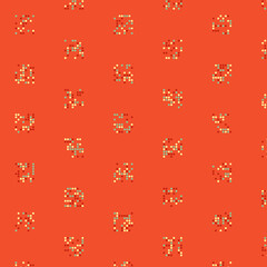 Abstract Color Halftone Dots generative art background illustration