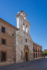 Fototapeta na wymiar Capilla de San Ildefonso was the church of the Colegio Mayor San Ildefonso of the University of Alcalá and was completed in 1510. A Renaissance-style building with a rectangular plan.
