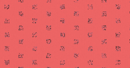 Abstract Color Halftone Dots generative art background illustration