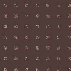 Abstract Color Halftone Dots generative art background illustration