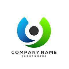 people care vector logo template