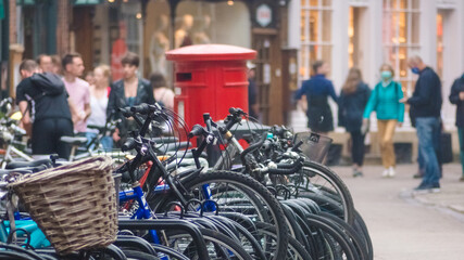 Obraz premium bicycles in the city