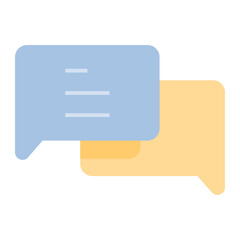 Bubble speech icon design flat style