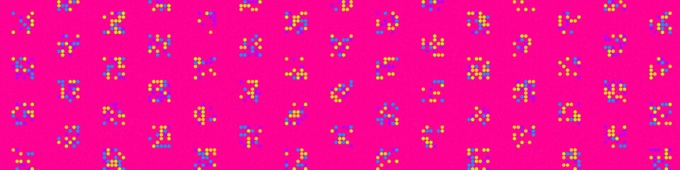 Fototapeta na wymiar Abstract Color Halftone Dots generative art background illustration