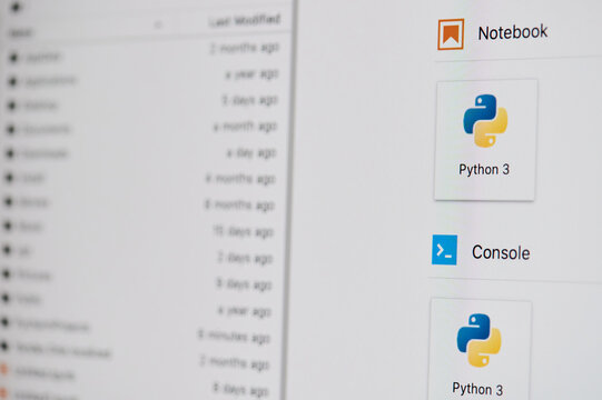Menu in Python 3 programming platform