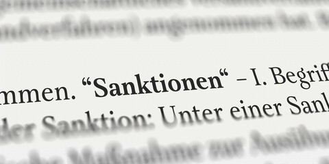 Sanktionen im Buch