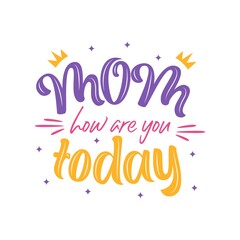 mother day lettering. love mom lettering