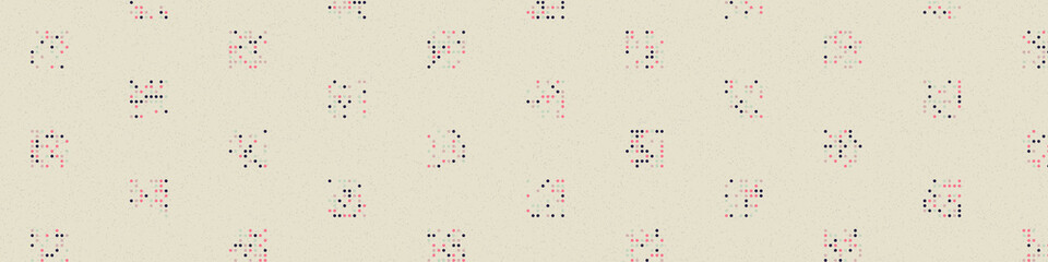 Abstract Color Halftone Dots generative art background illustration