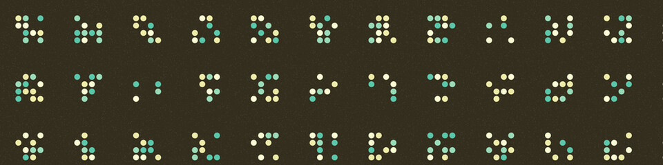 Abstract Color Halftone Dots generative art background illustration