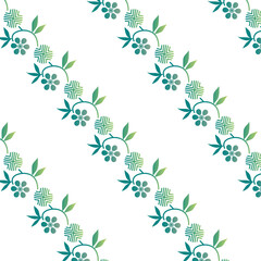 笹蔓　和柄　パターン