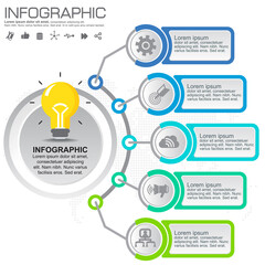 Steps infographic vector illustration can be use as flyer, banner or poster.