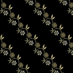 笹蔓　和柄　パターン