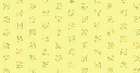 Abstract Color Halftone Dots generative art background illustration