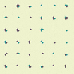 Abstract Color Halftone Dots generative art background illustration
