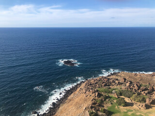 sea, rocks and sky