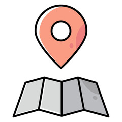 map pointer with pin