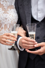 glasses of champagne