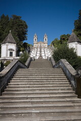 Fototapeta premium Braga, known as the city of the archbishops is a historical. The stairs of the Via Sagrada represent the ascent to heaven and have 577 steps ... many for the summer!