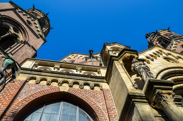 St Luke Church located on the Isar river banks, and it is the largest Protestant church in Munich,...