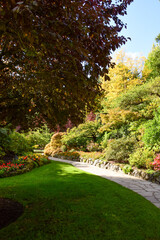 A picture of a well-tended garden.    Victoria BC Canada 
