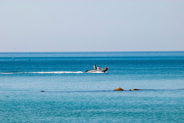 Fototapeta na wymiar Beaches on Jonic Coast of Basilicata, Policoro, Metaponto Mare, Siri, Matera Province, Italy