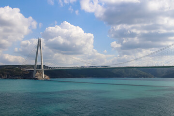 The Yavuz Sultan Selim Bridge is a bridge for rail and motor vehicle transit over the Bosphorus. 