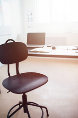 Office work table vacant position No people