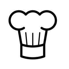chef hat icon for design website or graphic