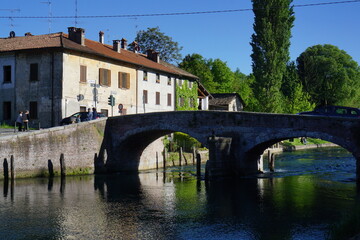 bridge in Cuggiono, Milan area