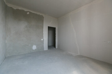 interior of the apartment without decoration