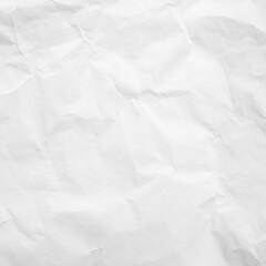 white crumpled paper background