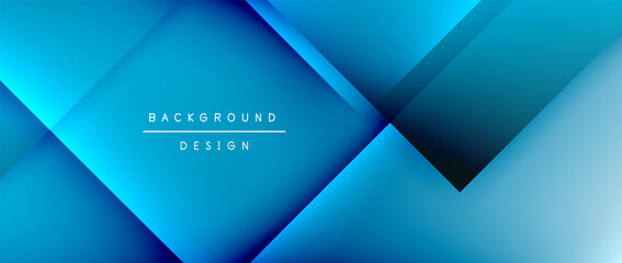Square shapes composition, fluid gradient geometric abstract background. 3D shadow effects, modern design template