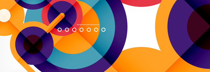 Circles and lines abstract background for covers, banners, flyers and posters and other templates