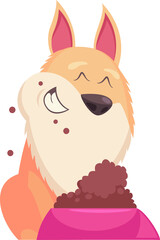 hilarious naughty cartoon doggie corgi doing pranks and playing