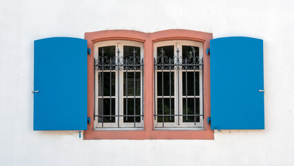 window with shutters