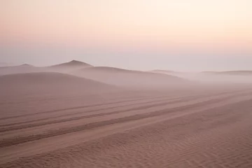 Deurstickers offroad track in a desert near Dubai © katiekk2