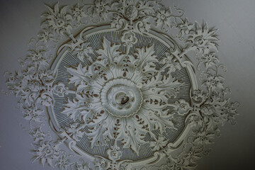 detailed ornaments with stucco in a castle