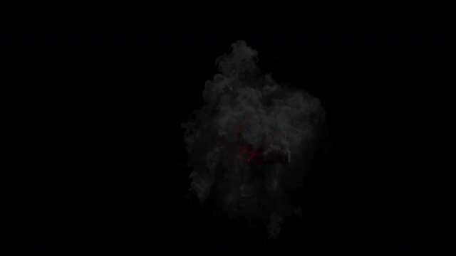 White Smoke Explosion Realistic. This clip have alpha channel yo can place on footage or background and easier to change color