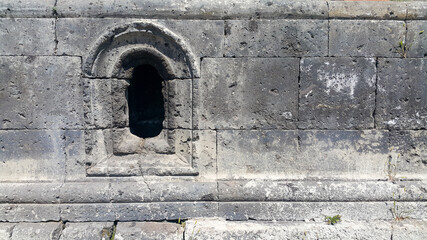 A window on the Old castle from the outside.