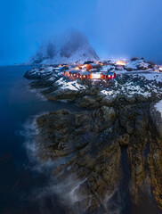 The magic scenic view of Lofoten