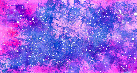 Watercolor abstract color Abstract paint texture on canvas. Paint drops, brush strokes. Abstract art background.