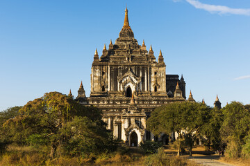 Thatbyinnyu pagoda in Bagan in Myanmar