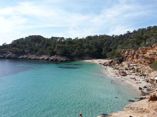 beach with sky and clouds