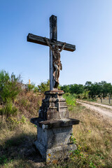 Fototapeta na wymiar jesus sur la croix