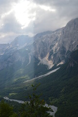 Obraz na płótnie Canvas Stunning mountain landscape in the Valbona Valley in Albania